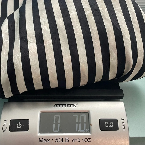 Vintage white and black striped floral 100% silk jacket/cardigan size 10 - Picture 10 of 12